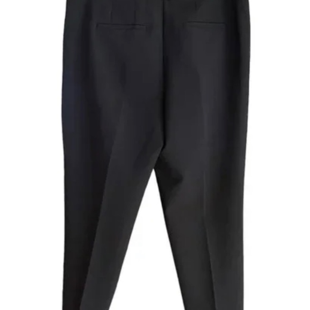 ZAC & RACHEL Black Slim Leg Ankle Pants w/Ruffled Trim Front Pockets. Size 12. - Picture 3 of 6